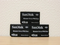 SanDisk　メモリースティック PRO Duo 8GB 3枚セット　初期化済み　送料84円