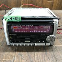 AV4-151 激安 カーステレオ Carrozzeria Pioneer FH-P404 SGMD020629JP CD カセット プレーヤー 本体のみ 簡易動作確認済み 中古現状品