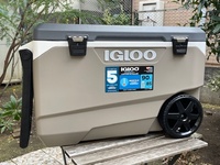 IGLOO USA産大型90QTホイールクーラーボックス新品未使用！人気のマックスコールドシリーズを100円スタートにて！人気のツートン仕様！