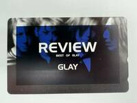 未使用 現状品 テレカ 50度 GLAY REVIEW BEST OF GLAY グレイ テレホンカード