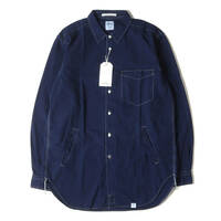 新品 BEDWIN ベドウィン シャツ サイズ:3 サイドポケット付き シャンブレーシャツ L/S CHAMBRAY SIDE POCKET SHIRT SHAW インディゴ