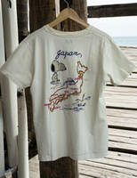 東洋エンタープライズｘPEANUTS JAPAN MAPスヌーピー刺繍Tシャツ
