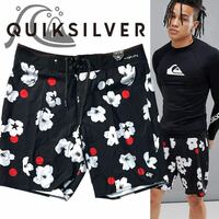 【Quiksilver】Cherry Pop 19 Swim Shorts in Black BOARD SHORTS クイックシルバー 4WAYストレッチサーフショーツ ボードショーツ