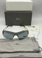 美品■ Christian Dior ディオール DIOR　PLAY 6LB115サングラス メガネ 眼鏡 シルバー系★796管理番号