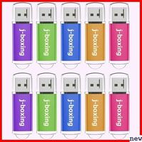 10個セット 五色：紫、緑、青、オレンジ、ピンク フラッシュドライブ J-boxing 1GB USBメモリ 181