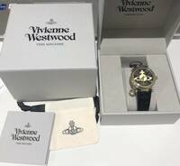 28255☆未使用保管品タグ付 現在不動 Vivienne Westwood ヴィヴィアンウエストウッド タイムマシーン オーブ VV006BKGD レディース 腕時計