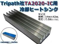 Tripath社TA2020-IC用アルミヒートシンク 熱伝導両面テープ付き