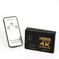 HDMI 切替器 4Kx2K HDMI分配器/セレクター 3入力1出力 自動・手動切換え hdmiセレクター hdmi ハブ ps4/ps4pro/ps3/Xbox Oneなどの対応
