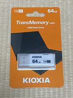 KIOXIA USBメモリー 64GB 1個　USB3.2 /キオクシア　旧東芝メモリー　日本製 海外パッケージ版