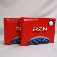 RZN GOLF FORCE ホワイト 2箱 24球 2ダース ボール 3ピース レジン ゴルフ フォース ゴルフボール US仕様 高弾道