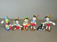 ディズニー ピノキオ PVCフィギュア 5種セット APPLAUSE ジミニークリケット フィガロ Pinocchio