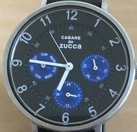 271-0038 CABANE de zucca カバンドズッカ　レディース腕時計　ラバーベルト　クオーツ　黒　ブラック　V33J-0AN0 電池切れ　動作未確認