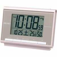 セイコークロック SEIKO SQ698P パール 薄ピンク 表示 湿度 セイコー Clock Seiko 22