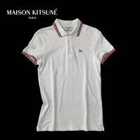NB443ね@ MAISON KITSUNE ポロシャツ コットン 半袖 レディース XSサイズ　0.6
