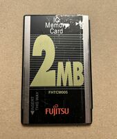 [動作確認済・難あり] FUJITSU SRAMカード　2MB PCMCIA メモリカード OASYS Pocket FMR-CARD