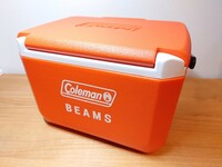 【絶版品】Coleman×BEAMS テイク6 クーラー ボックス　オレンジ
