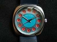 【美品動作確認済】Paul Smith 腕時計 1036-T204777 ブルーダイアル