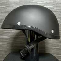 艶消しブラック　ハーフヘルメット　半ヘル　キャップ　　フリーサイズ　ダックテール　2