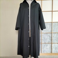 ZUCCA ズッカ 　とっても薄い黒コート。綿100%。日本製。 送料無料。ZUCCA ズッカ 　Mサイズ
