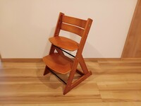 ベビーチェア　ハイチェア　子供椅子　木製　①
