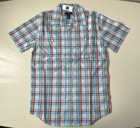新品○GAP ギャップ 綿100% 半袖チェックシャツ XL(150)