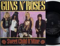 【独7】 GUNS N' ROSES ガンズ・アンド・ローゼス / SWEET CHILD O' MINE / OUT TO GET ME / 1989 ドイツ盤 7インチレコード EP 45 試聴済