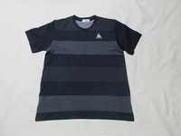 O-645★lecoq(ルコック)QMMQJA05♪黒色/半袖Tシャツ(M)★