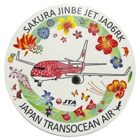 JAL JTA × 沖縄 美ら海水族館 ジンベエジェット 2号機 ステッカー 桜 日本航空 ボーイング 737 SAKURA JA06RK STICKER 鮫 飛行機 シール