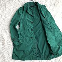 TOMORROWLAND(トゥモローランド) 春秋コート スプリングコート ステンカラー グリーン 緑 2サイズ ナイロン ポリエステル
