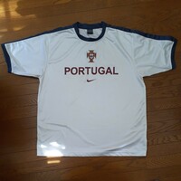 NIKE ナイキ 半袖Tシャツ サッカー ポルトガル Lサイズ ホワイト×ネイビー