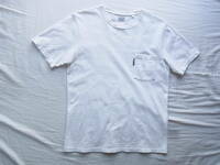 HOLLYWOOD RANCH MARKET BLUE ハリウッドランチマーケット 　ブルー　ポケット付きTシャツ　サイズ 2/M ホワイト