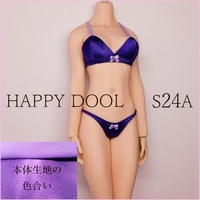 TBLeague 【Happy Doll】S24A パープルサテンブラセット /リボンパープル 下着 1/6 Phicen ファイセン