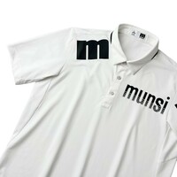 2022年モデル Munsingwear マンシングウェア / ドライ ストレッチ 半袖 ポロシャツ トップス / メンズ L サイズ 白 吸汗速乾 ゴルフウェア