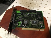 PC9821でDOS起動確認 IO-DATA SCSIカード SC-PCI (SC240402)
