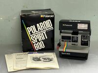 ジャンク品 ポラロイド Polaroid Spirit 600 箱付き ポラロイドカメラ 長期保管品