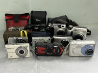 ジャンク品 デジタルカメラ 10点まとめ Canon IXY OLYMPUS Nikon COOLPIX CASIO EXILIM RICOH コンパクトカメラ デジカメ