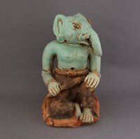 【GTS】★ミャンマー・緑彩霊象戦士像15～16世紀