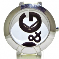 DOLCE&GABBANA(ドルガバ) 腕時計 - レディース 黒×白