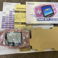 新品　ゲームボーイアドバンス　レア　ミルキーピンク GBA 任天堂 説明書 箱　チラシ　Nintendo ニンテンドー　ゲームボーイ　極美品