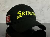 【未使用品】57D 上品★SRIXON スリクソン ゴルフ キャップ 上品で高級感のあるブラックにZーSTARシリーズロゴ♪《FREEサイズ》松山英樹 