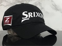 【未使用品】130E★SRIXON スリクソン ゴルフ キャップ 上品で高級感のあるブラックにZーSTARシリーズロゴ 帽子《FREEサイズ》松山英樹