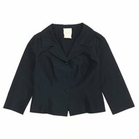 Sybilla シビラ クロップド サマージャケット M 黒 ブラック 日本製 ショート丈 羽織り 国内正規品 レディース 女性用