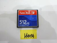 SanDisk サンディスク コンパクトフラッシュ CFカード 512MB CompactFlash 一眼レフ カメラ メモリーカード M4054
