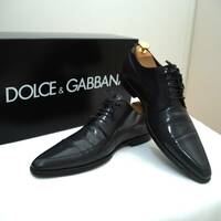 Dolce & Gabbana ドルチェ&ガッバーナ ドレスシューズ 革靴 ビジネスシューズ イタリア製（７）26.5cm　参考価格9万円