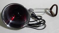 ◆テーブルランプ クリップ式ライト◆インダストリアル 現場作業 投光器 赤