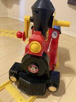 ディズニー 乗用玩具 きかんしゃ レールと乗れる電車セット ミッキー ミニー レア 年代物 乗るおもちゃ 手動 楽しい 幼児 コレクター 25