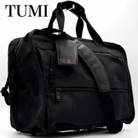 1円 【美品】 TUMI トゥミ ビジネスバッグ 2way ショルダーバッグ 黒 ブリーフケース ブラック レザー 出張用 A4収納可能 大容量 