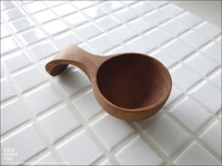 無垢材 コーヒースクープ コーヒースプーン ウッドスクープ 計量 スプーン カトラリー 手作り チーク材 銘木 本チーク 天然食器 L約10cm