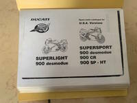 DOCATI 900SS 1991年式以降の　パーツリスト＆カタログ＆当時の車体プライスリスト