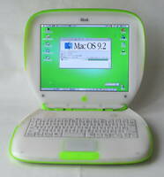 稀少！ iBook G3 Shell 466MHz 576MB(MAX)/30GB/DVD/バッテリー生　キーライム　美